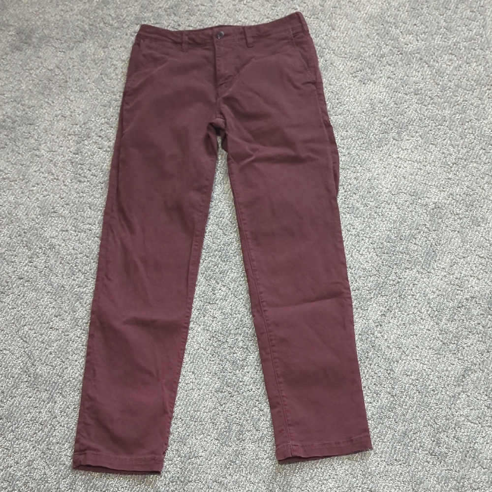 American Eagle Outfitters Men's Burgandy Chinos